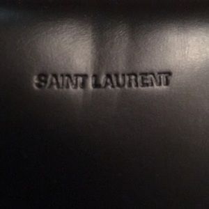 Saint Lauren leather sunglasses case, no cloth